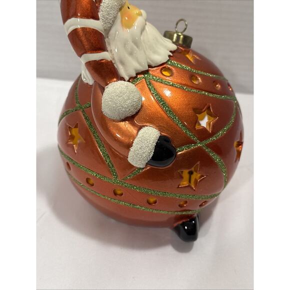 Home Reflections Santa Ornament Figure Luminary Color Changing LED By QVC NEW - Picture 4 of 15